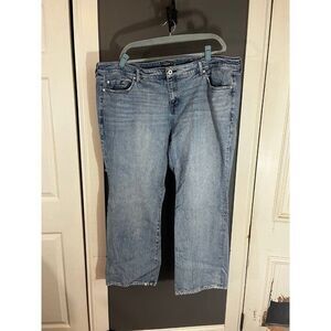 Torrid size 28 regular wide leg mid rise boot cut jeans